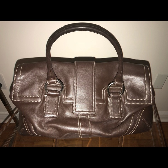 Leather Coach Handbag - Picture 4 of 8